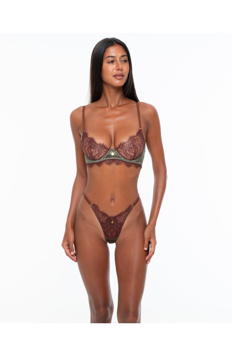 One Empire Dandara Lingerie Set, Alternate, color, Brown