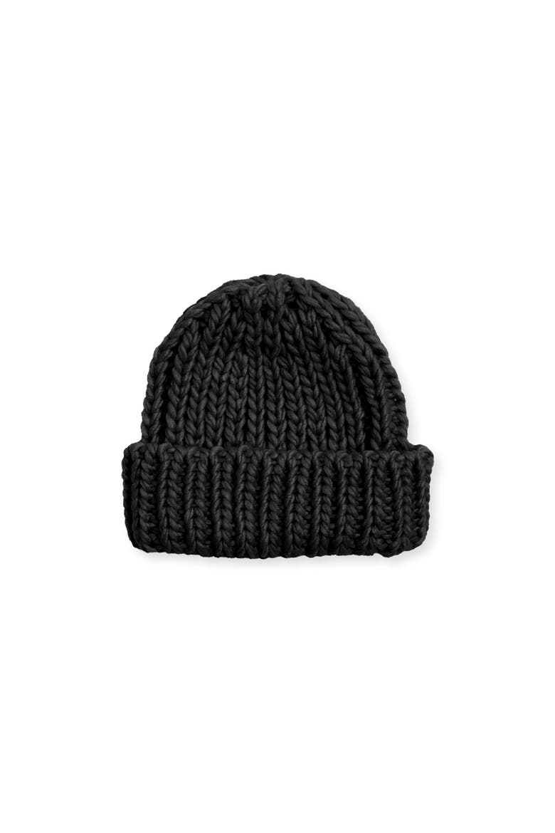 Winter's Kiss Beanie, Main, color, Black