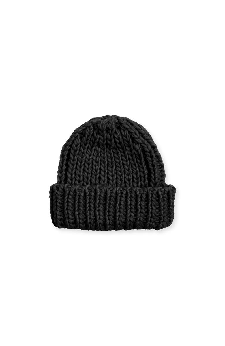 Belle & Bloom Winter's Kiss Beanie, Main, color, Black