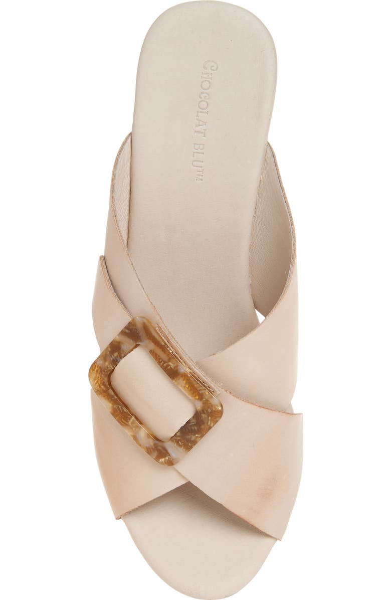 Chocolat Blu Grita Platform Sandal, Alternate, color, White Sand Leather