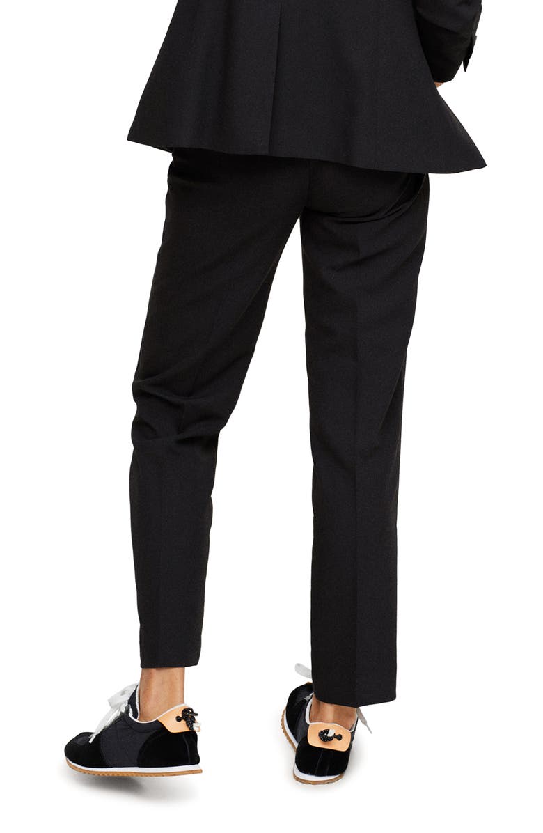 MANGO Belted Suit Pants, Alternate, color,