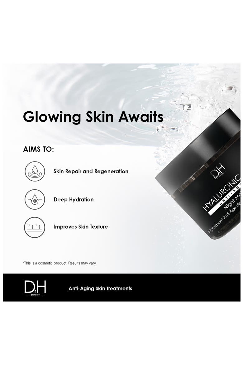 Dr. H Hyaluronic Acid Anti-Aging Night Moisturizer, Alternate, color, NO COLOR