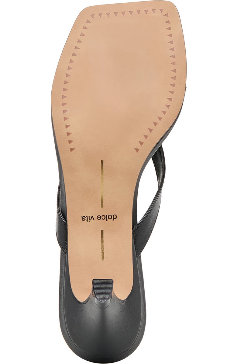 Dolce Vita Ramia Kitten Heel Flip Flop, Alternate, color, Black Leather