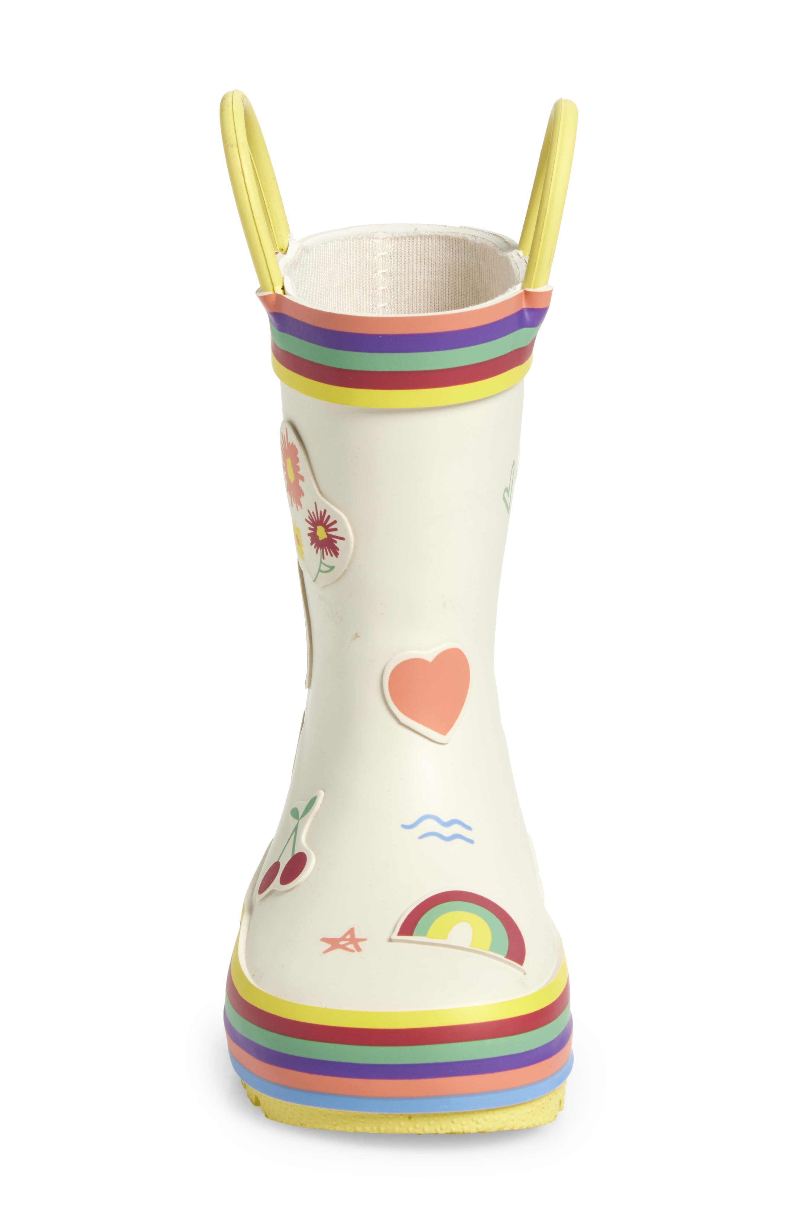 Tucker + Tate Kids' Rainey Rain Boot, Alternate, color, Ivory Multi