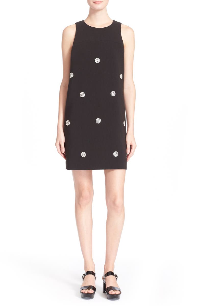 Kate Spade New York embellished dot shift dress, Main, color,