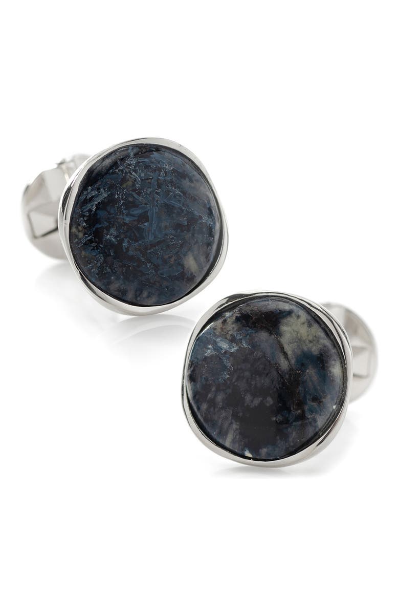Pietersite Cuff Links, Main, color, NAVY