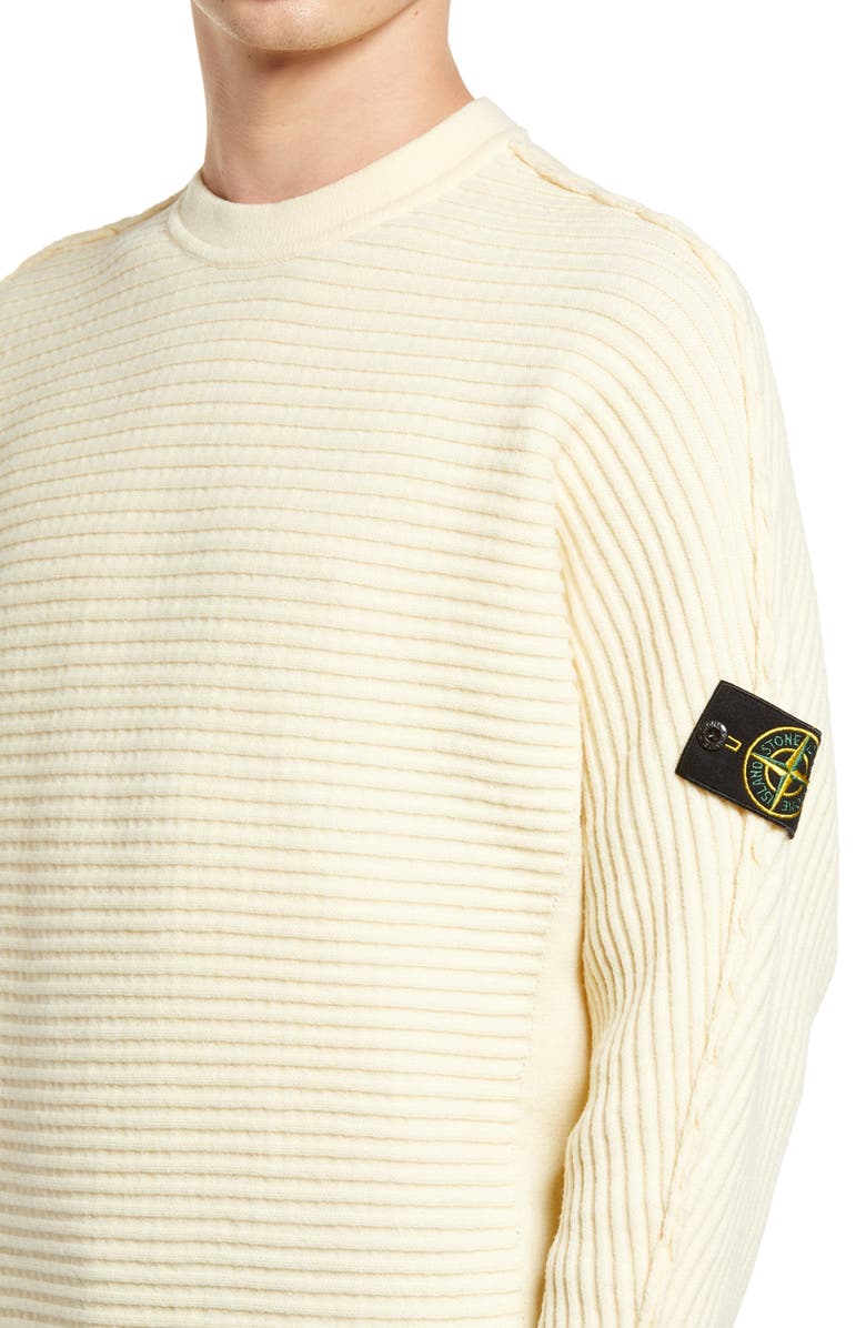 Stone Island Logo Patch Slim Fit Knit Sweater, Alternate, color,