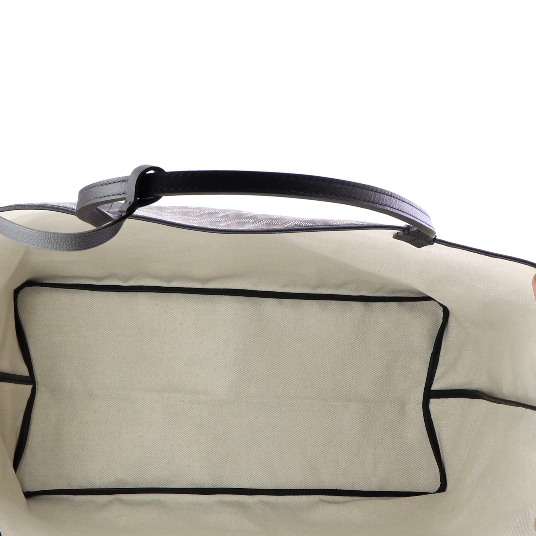 Pre-Owned Goyard Saint Louis Tote Coated Canvas GM, Alternate, color, Black