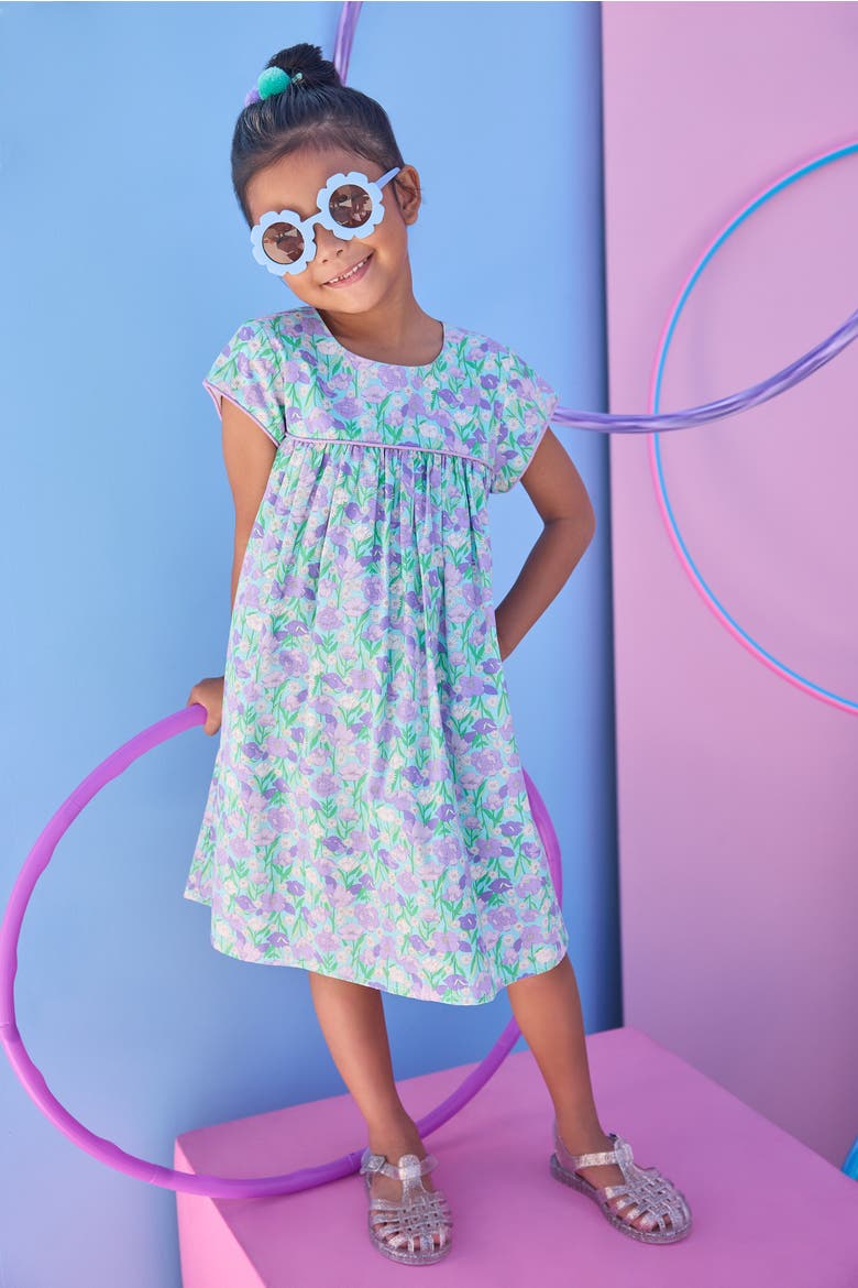 Kids' Floral Charlotte Dress, Alternate, color, Tillies Tulips