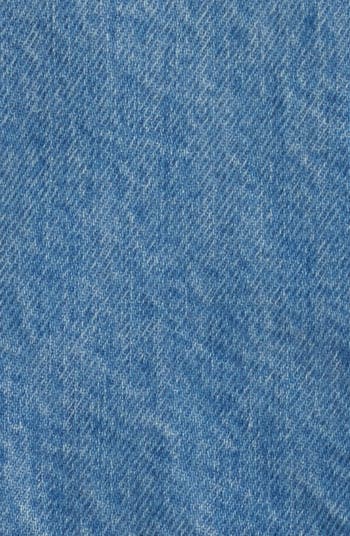 Airy Denim Crop Shirt