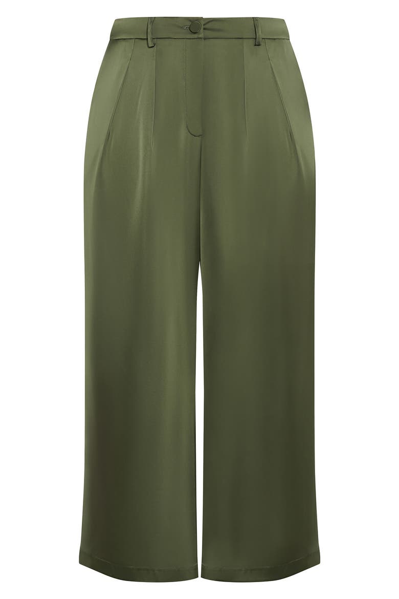 Rylie Palazzo Wide Leg Pants, Alternate, color, OLIVE