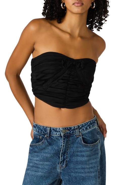 Martine Strapless Crop Top