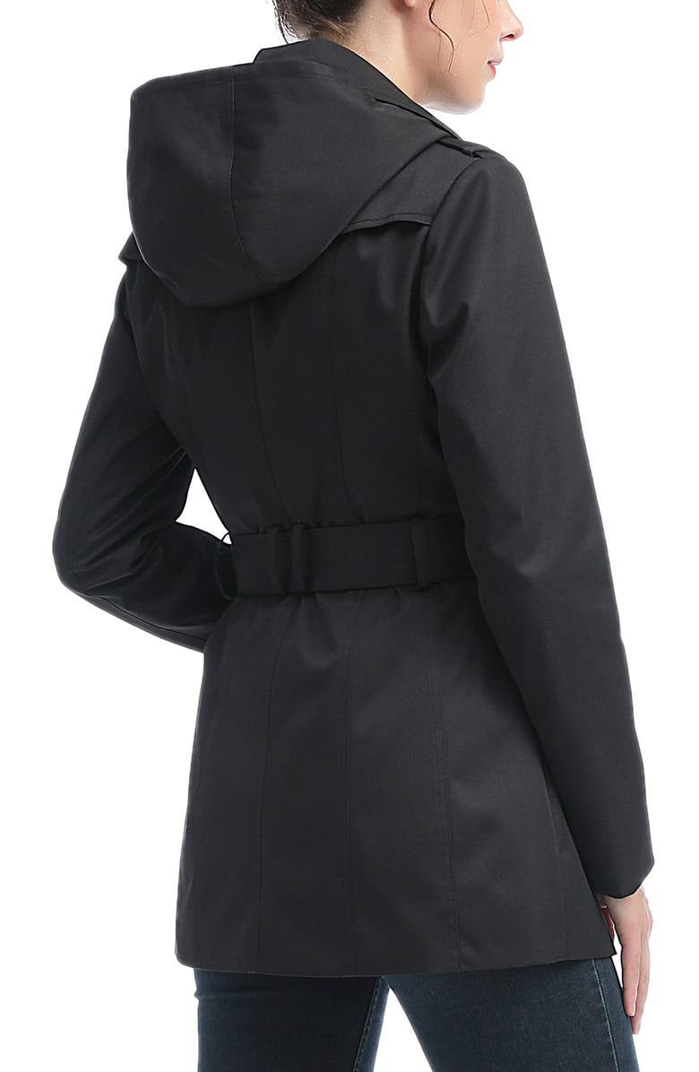Kimi & Kai Women's Noa Short Trench Coat, Alternate, color, Black