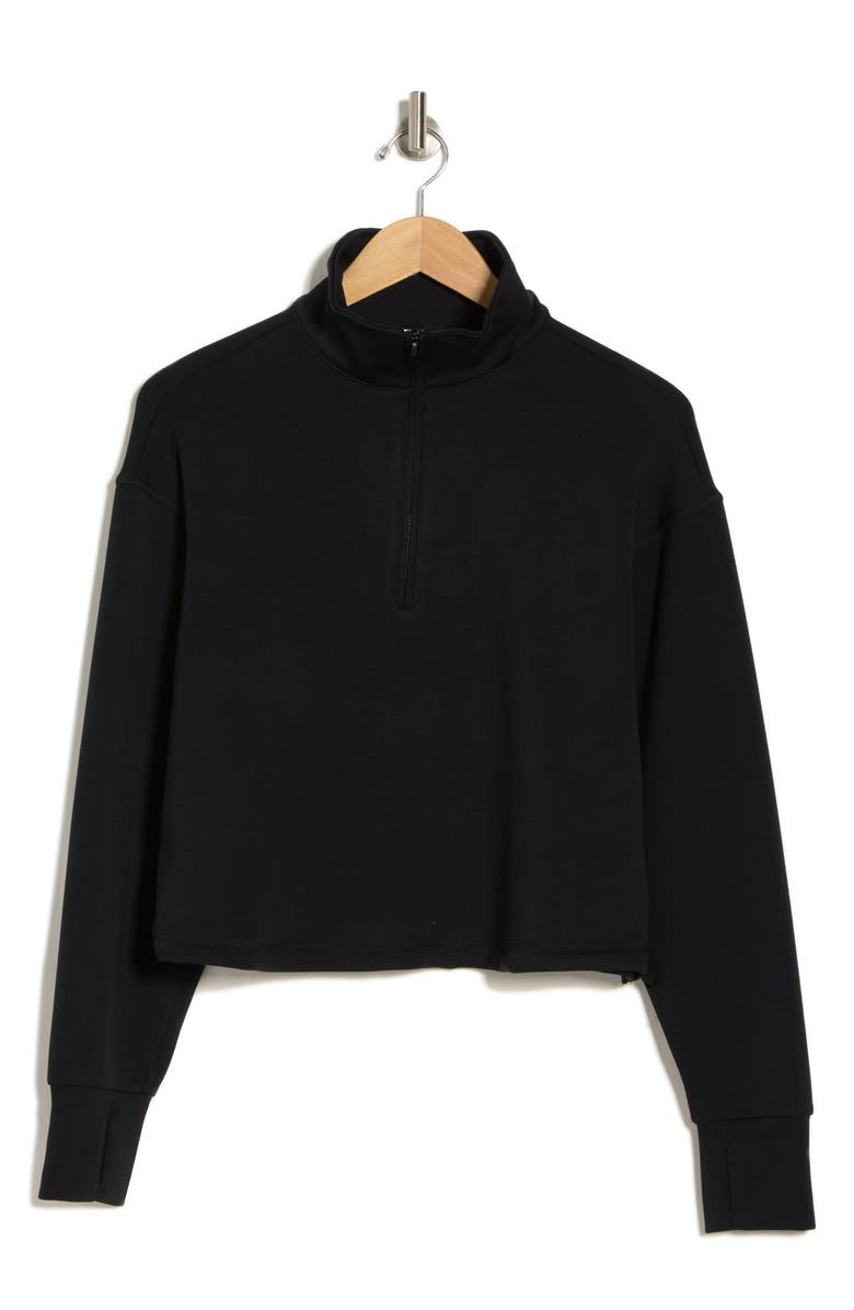 YOGALICIOUS Half Zip Scuba Sweatshirt, Alternate, color, 