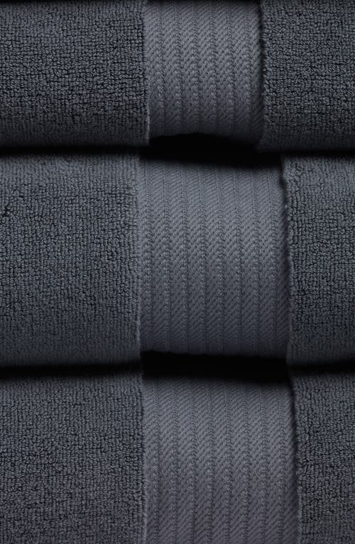 Nordstrom 6-piece Luxury Bath Towel, Hand Towel & Washcloth Set $166 Value In Grey Onyx