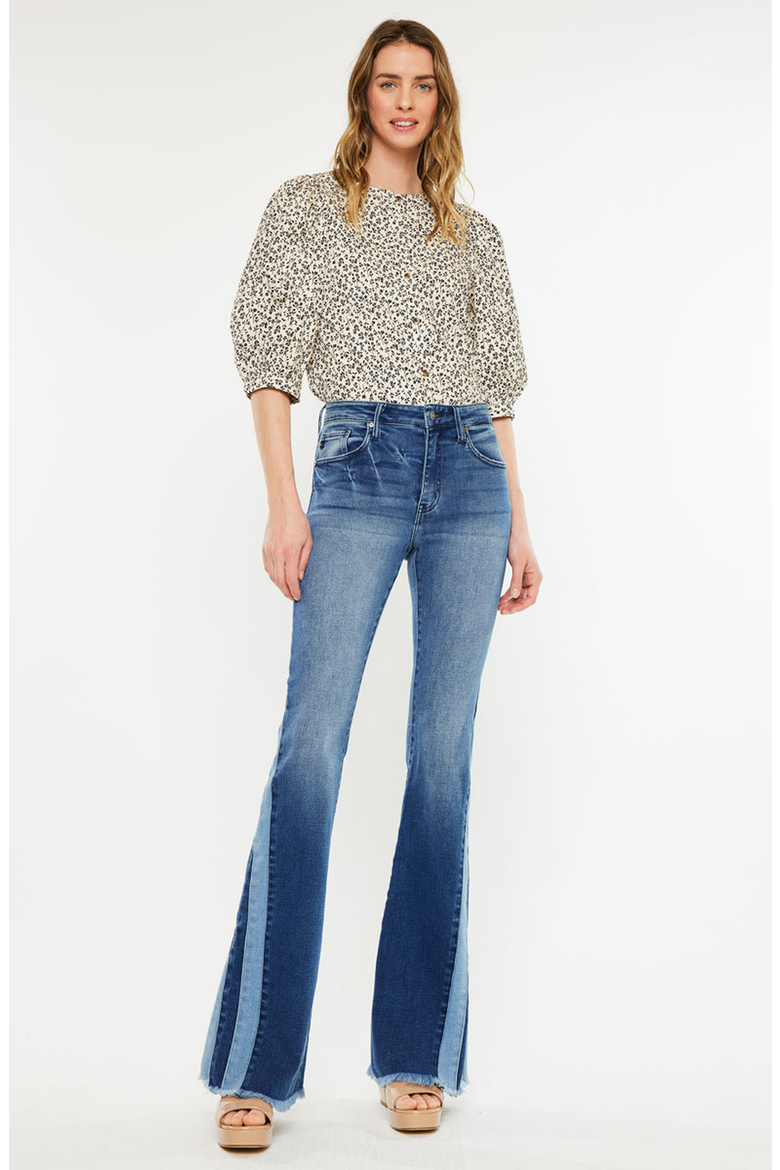 Treasure High Rise Flare Stretch Jeans, Alternate, color, Medium Wash
