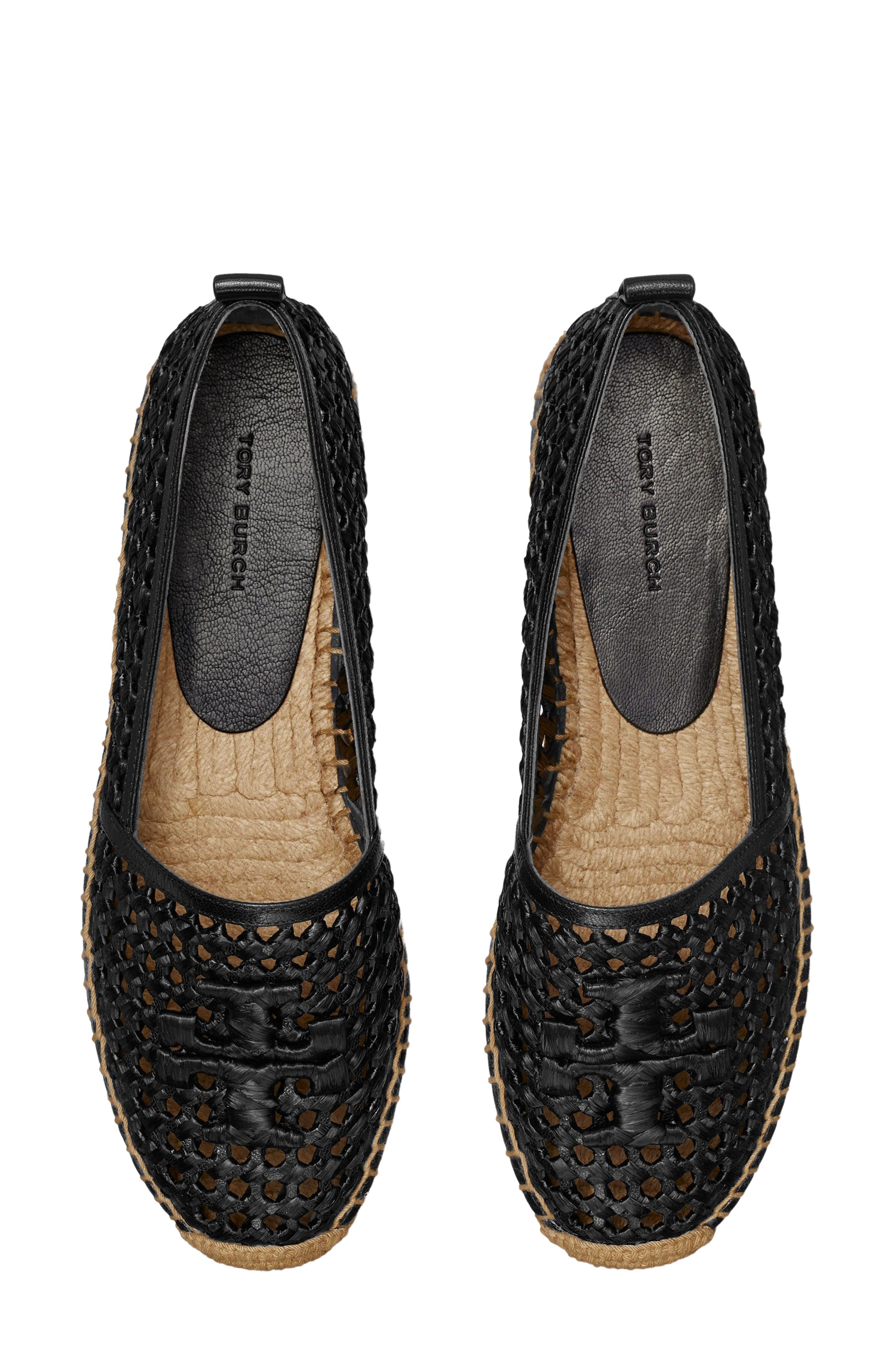 Tory Burch Double T Espadrille Flat, Alternate, color, 