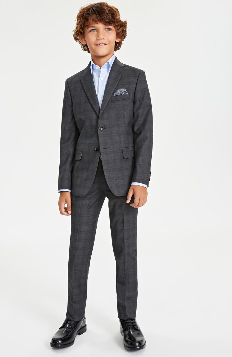 Tallia Kids' Check Dress Pants, Alternate, color,