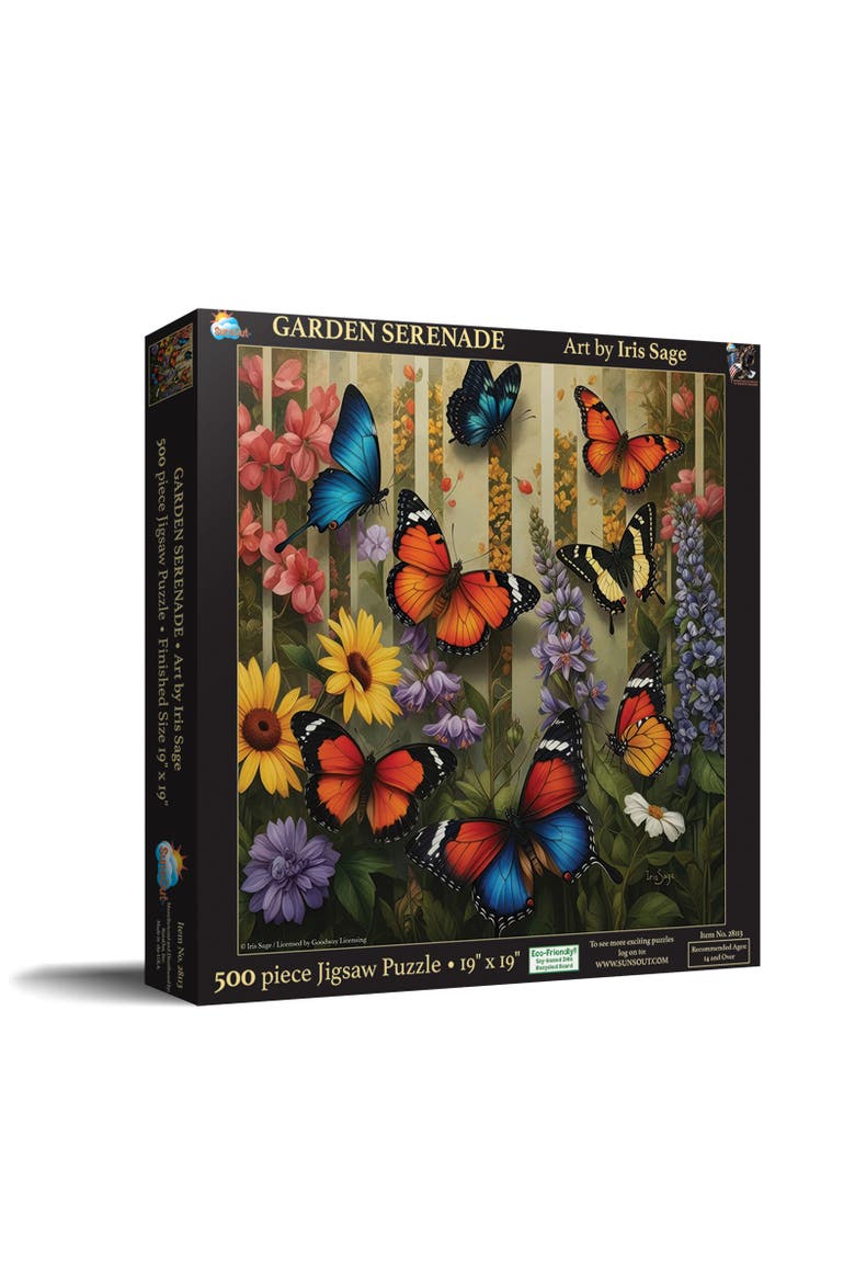 Garden Serenade 500 piece Jigsaw Puzzle for Adults, Main, color, Multicolor