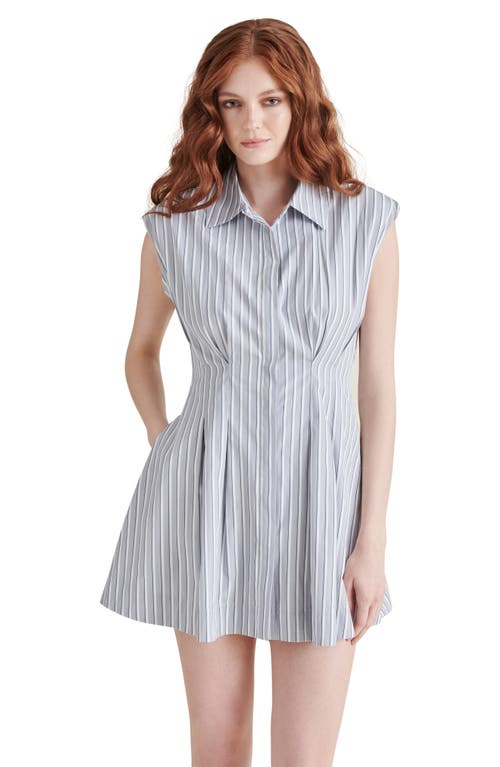 Steve Madden Maisha Stripe Poplin Mini Shirtdress