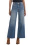 Meg Fab Ab High Waist Raw Hem Ankle Wide Leg Jeans