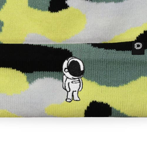 Dalix Astronaut Beanie In Green Camo