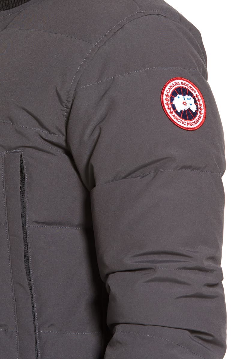 Canada Goose 'Woolford' Slim Fit Down Bomber Jacket, Alternate, color, 