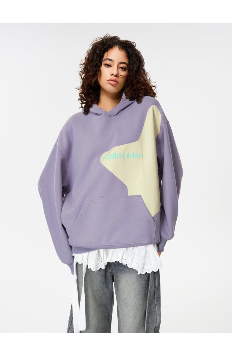 AELFRIC EDEN Incomplete Eden Star Hoodie, Alternate, color, Purple