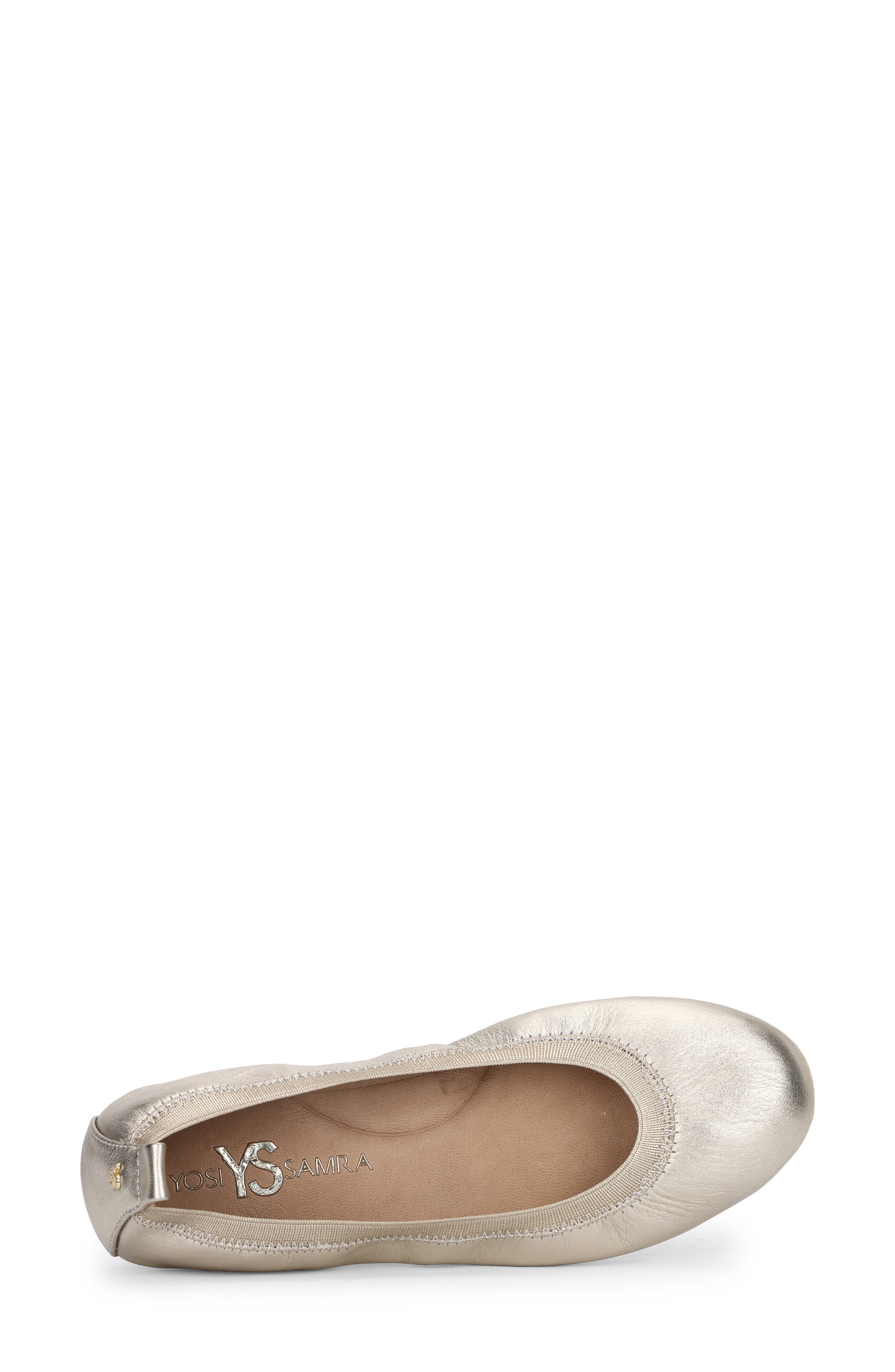 Samara Foldable Ballet Flat, Alternate, color, GOLD