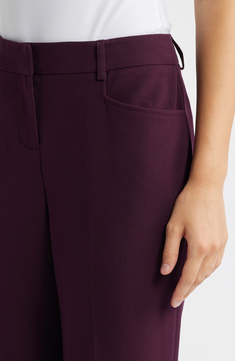 Tahari ASL Flare Leg Pants, Alternate, color, Plum