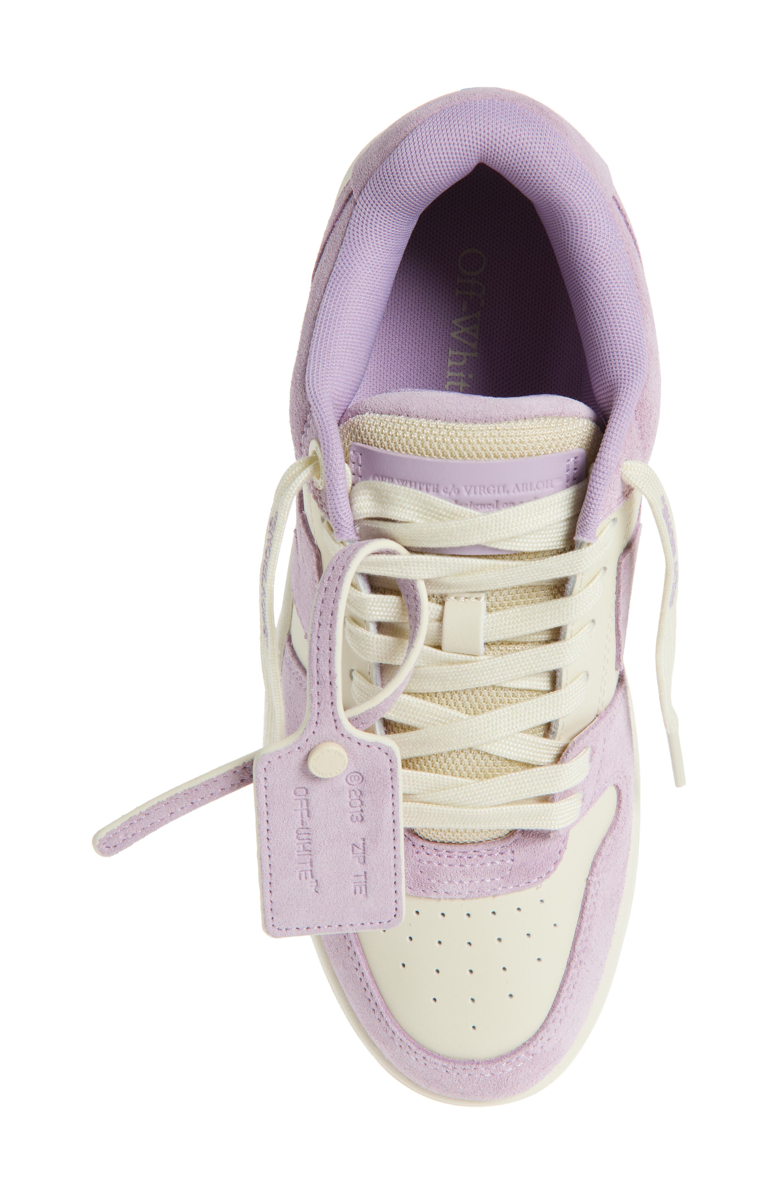 Off-White Out of Office Sneaker, Alternate, color, Lavander - Ivory