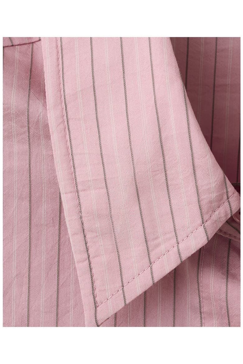 Stripe Button-Up Shirt, Alternate, color, PASTEL PINK