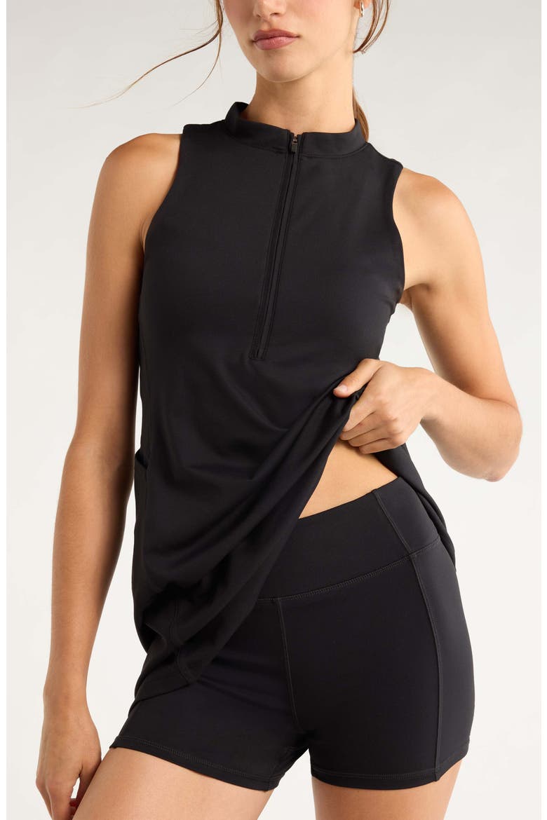 Recreation Minidress & Shorts Set, Alternate, color, BLACK