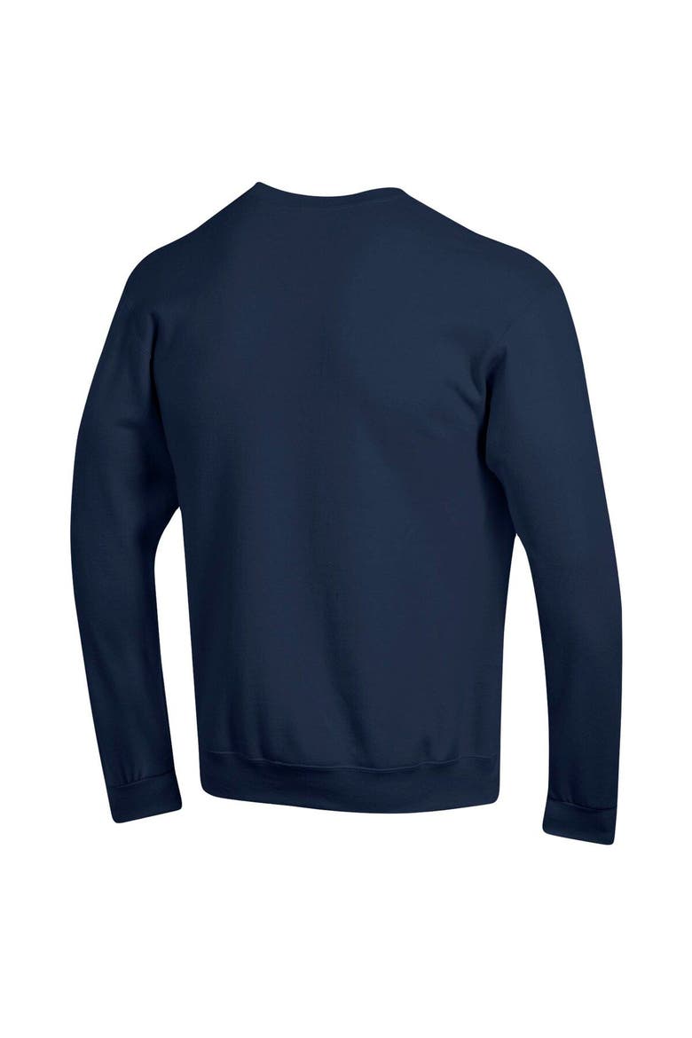 Men's Champion Navy Navy Midshipmen Arch Pill Sweatshirt, Alternate, color, Navy
