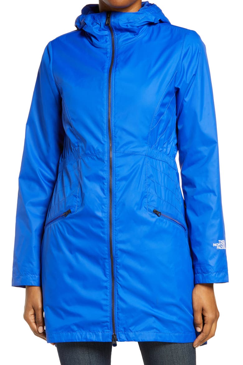 Rissy 2 Hooded Water Repellent Raincoat, Alternate, color, TNF BLUE