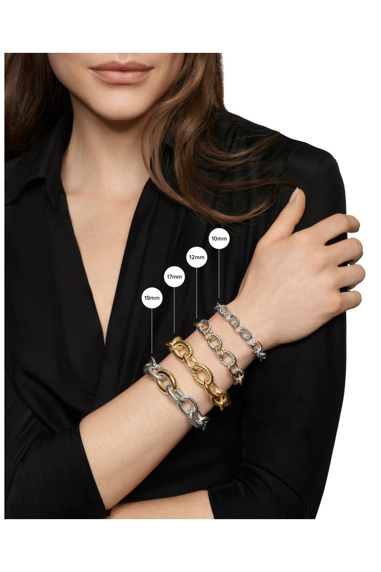 Oval Link Chain Bracelet in Sterling Silver, 10mm, Alternate, color, SILVER