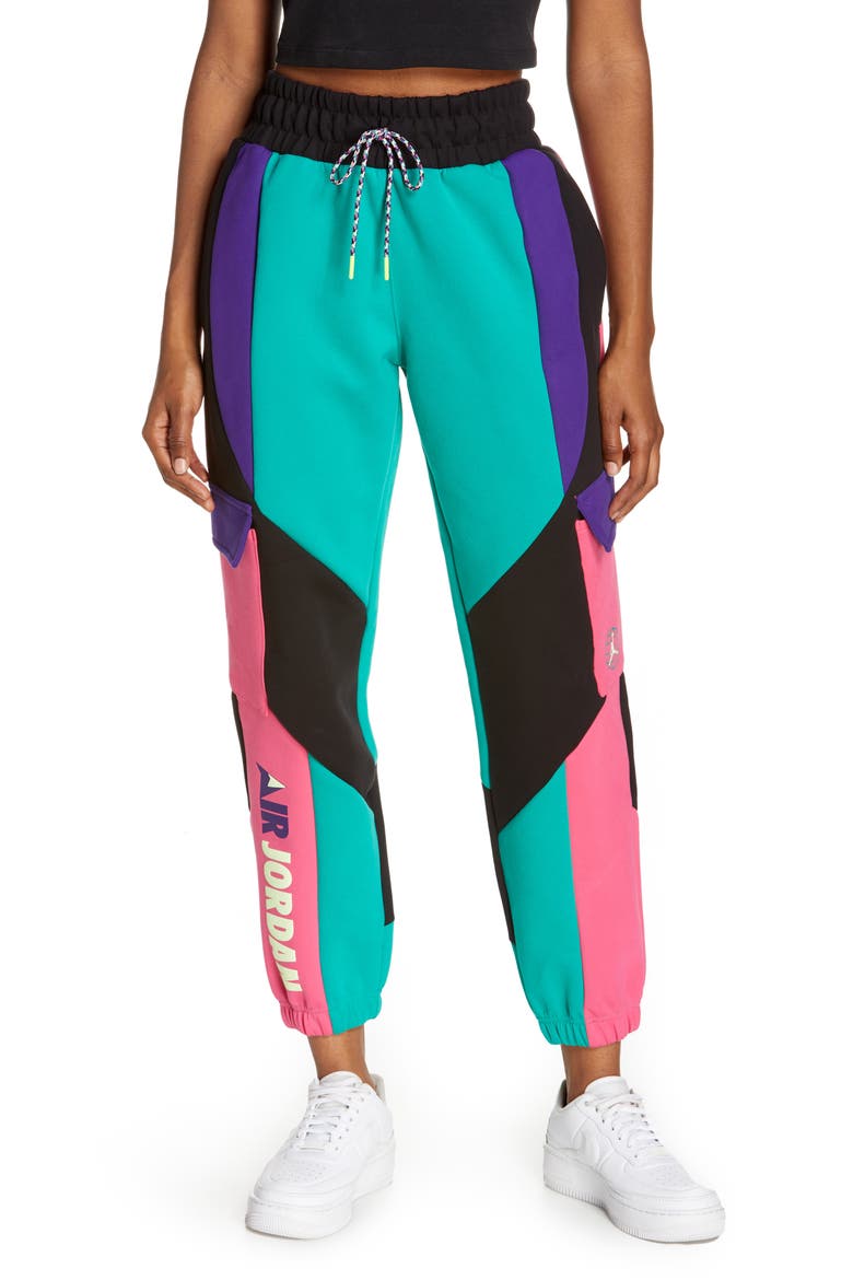 Winter Utility Fleece Joggers, Main, color, NEPTUNE GREEN/ BLACK