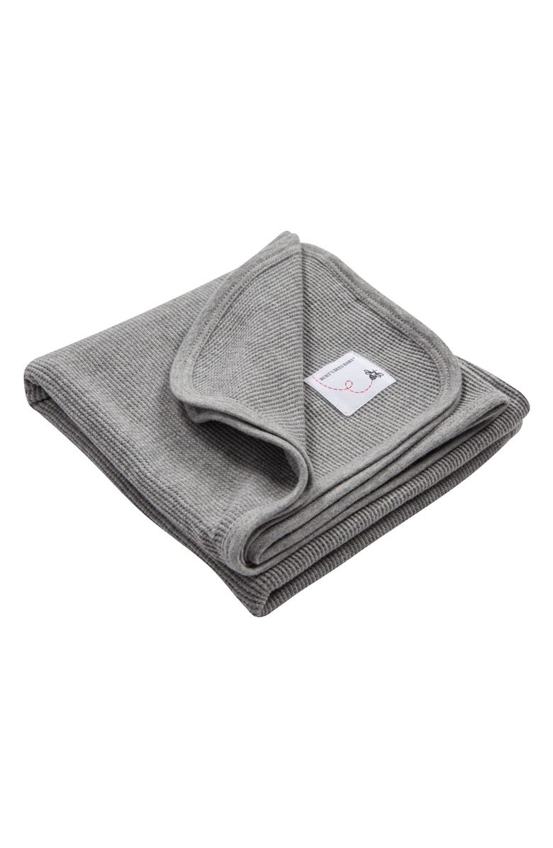 Burt's Bees Thermal Knit Organic Cotton Receiving Blanket, Main, color,