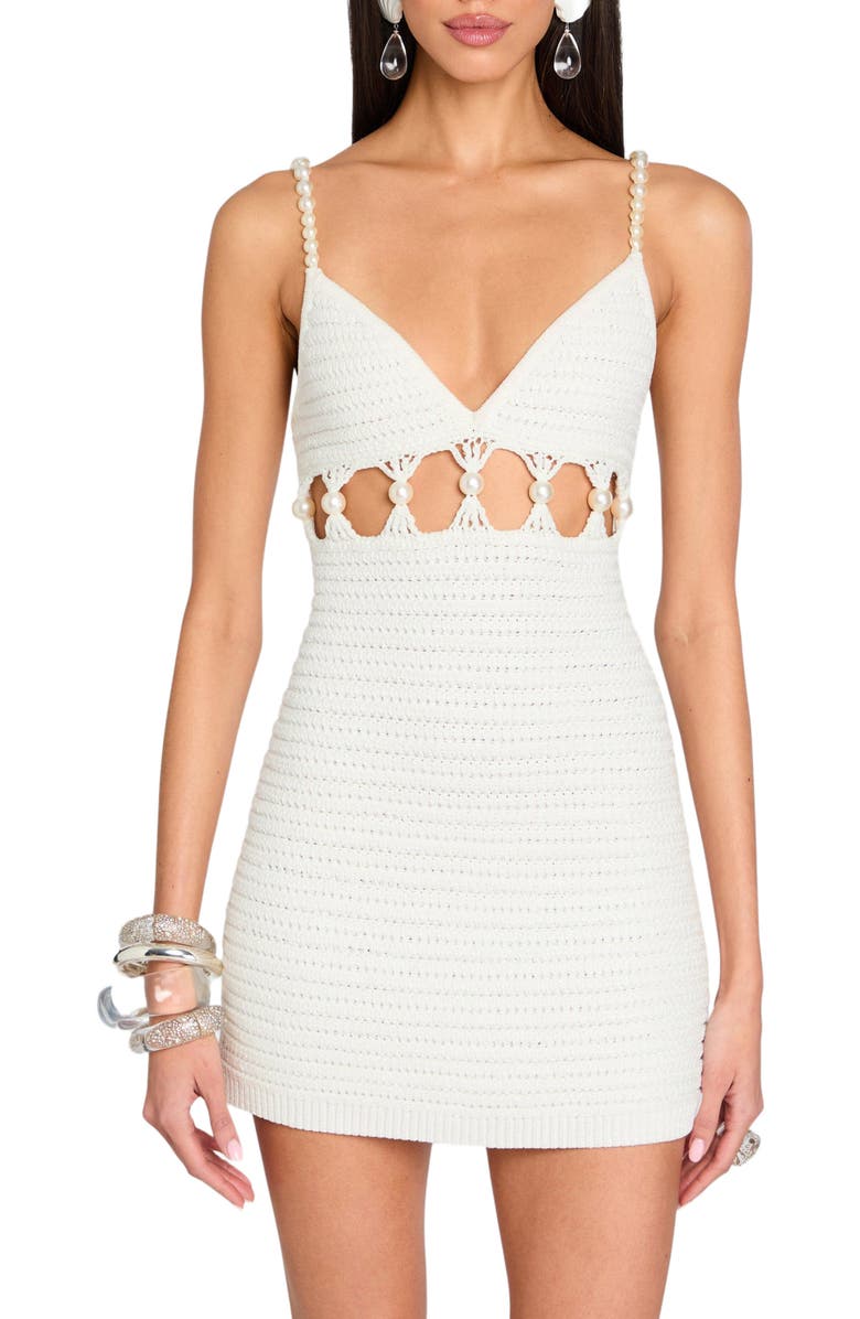 Retrofête Marlo Crochet Dress, Alternate, color, 