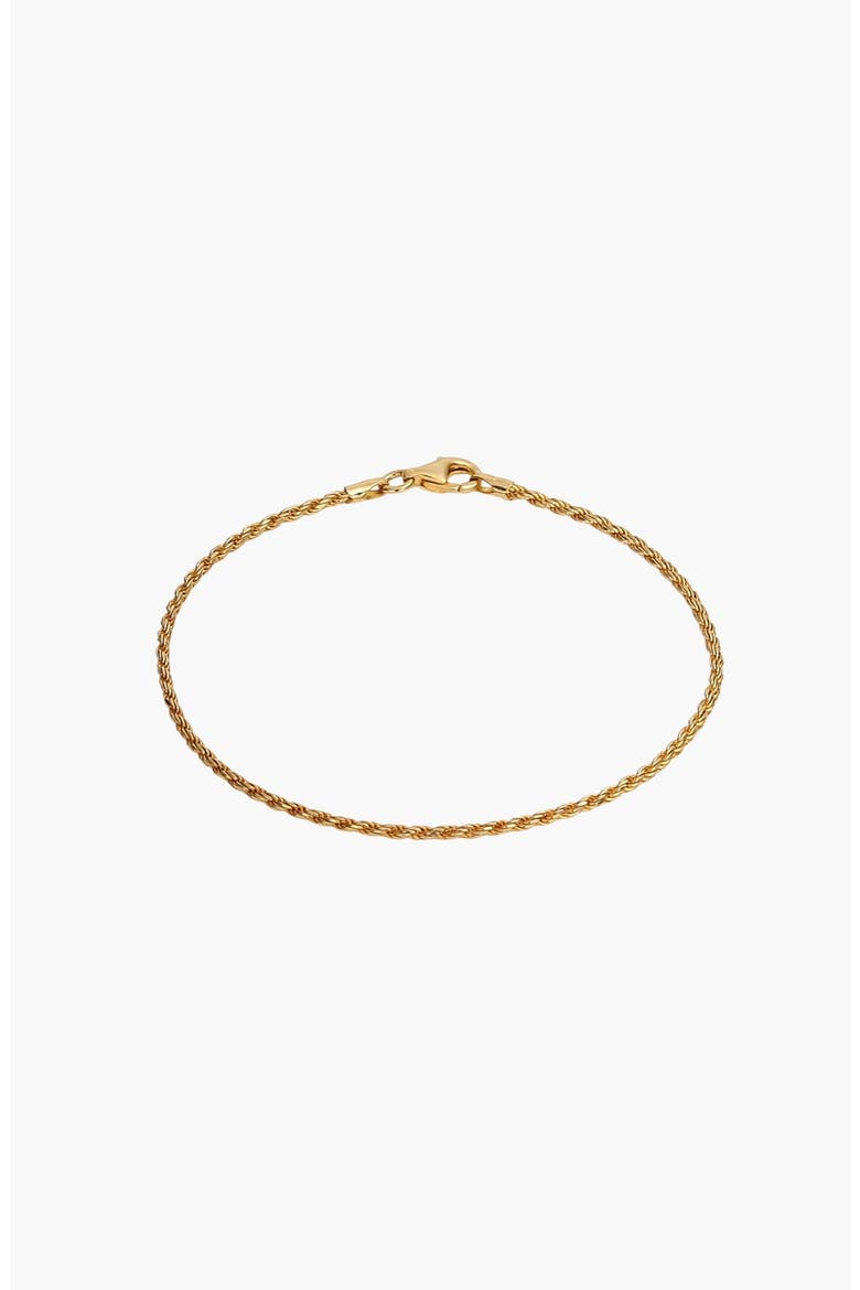 Rope Chain Bracelet, Alternate, color, Yellow Gold Vermeil