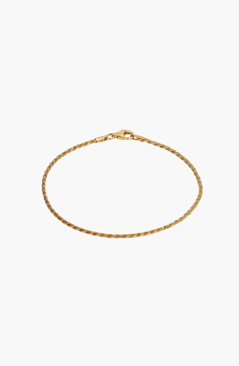 Aurate New York Rope Chain Bracelet, Alternate, color, Yellow