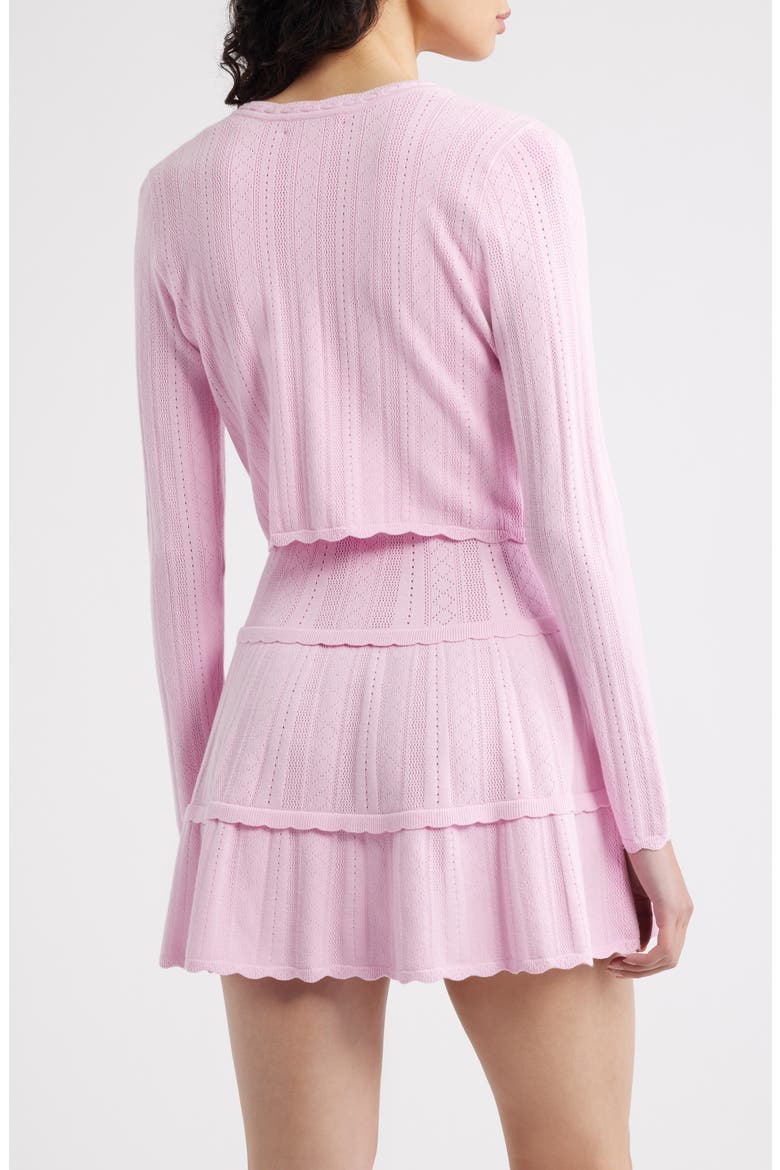 Nadiya Pointelle Cardigan, Alternate, color, CANDY FLOSS PINK