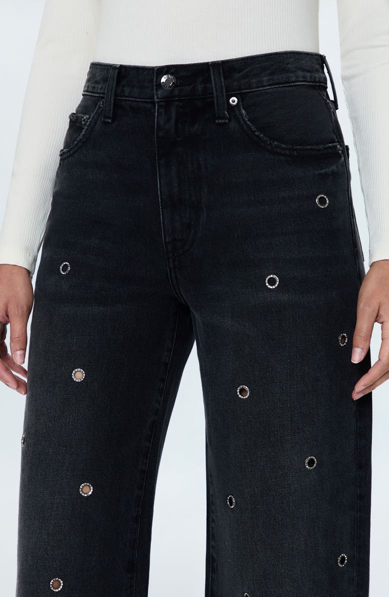 Pistola Hendrix Crystal Embellished Eyelet Jeans, Alternate, color, Glamour