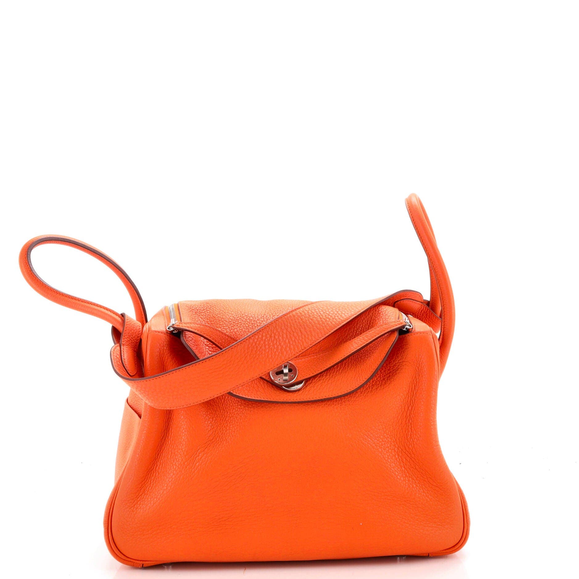 Pre-Owned Hermes Lindy Bag Clemence 34, Main, color, Orange H