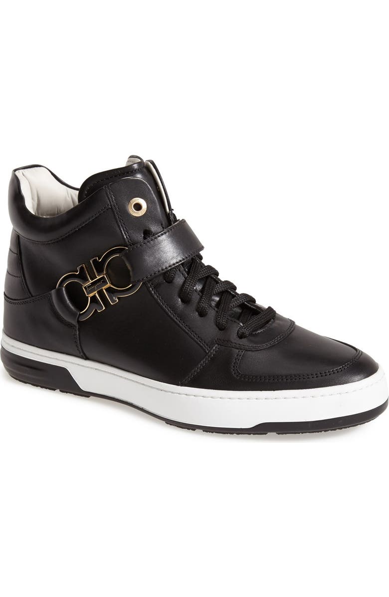FERRAGAMO Salvatore Ferragamo 'Nayon' High Top Zip Sneaker, Main, color,