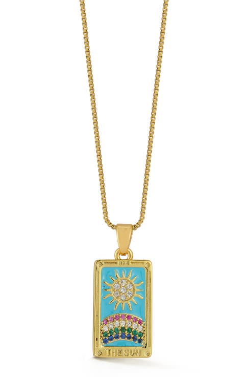 The Sun Tag Pendant Necklace
