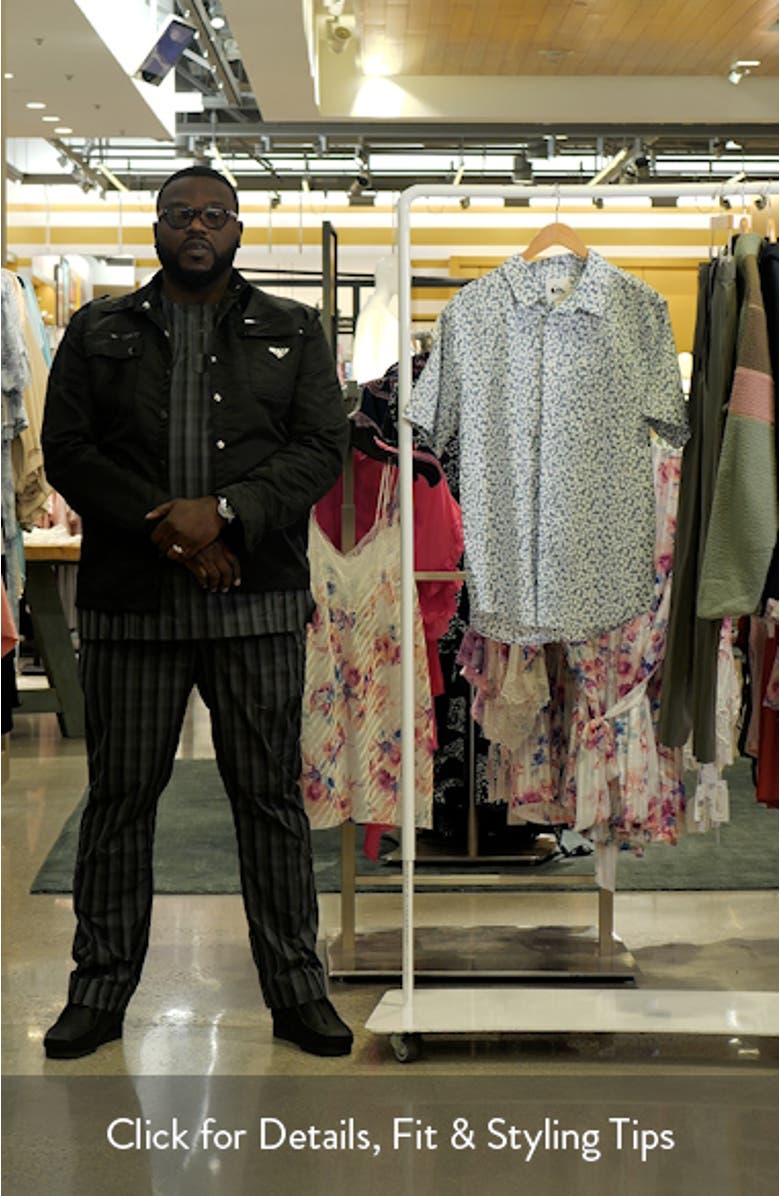 Apero Classic Floral Short Sleeve Button-Up Shirt, sales video thumbnail