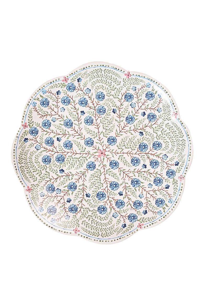 Villa Seville Scallop Dessert Plate, Main, color, CHAMBRAY