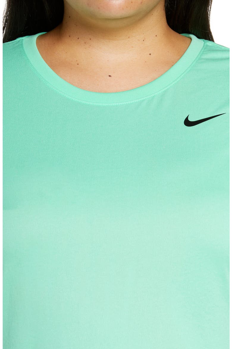 Dri-FIT Legend T-Shirt, Alternate, color, GREEN GLOW/ BLACK