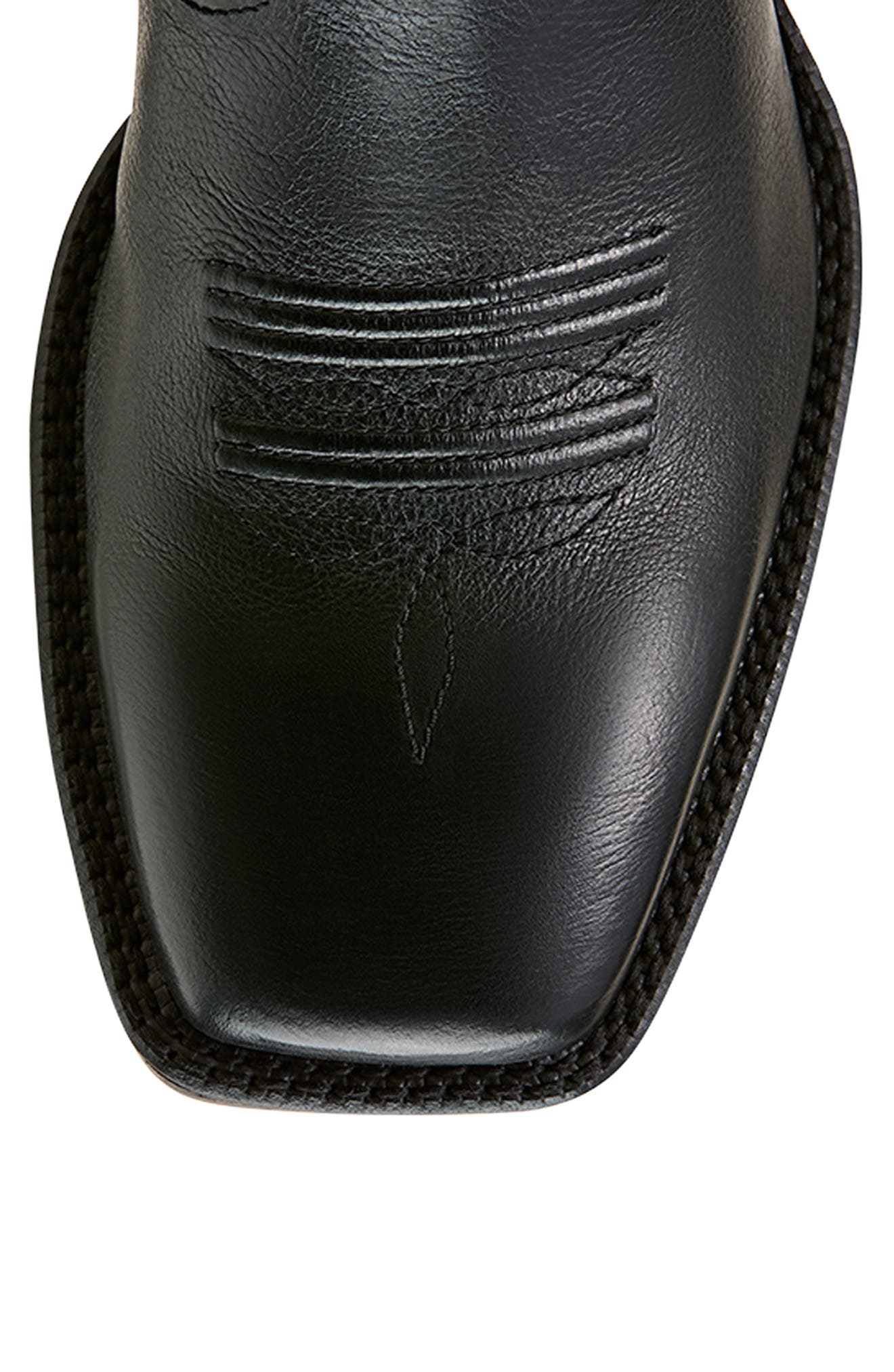 Ariat Alden Wide Square Toe Western Boot, Alternate, color, Black